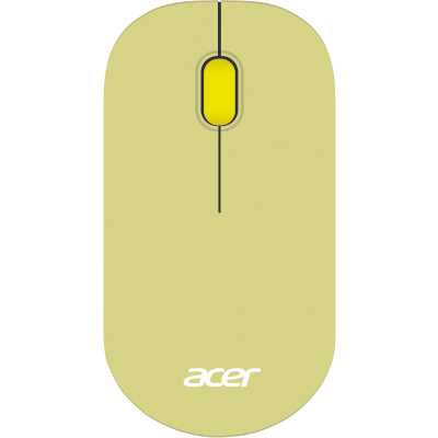 Мышь Acer OMR205 зеленый/желтый оптическая (1200dpi) беспроводная USB для ноутбука (2but) ZL.MCEEE.0