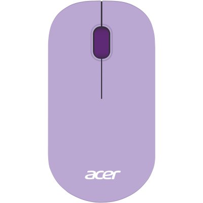 Мышь беспроводная Acer OMR205 фиолетовый, 1200 dpi, радиоканал, USB, кнопки - 3