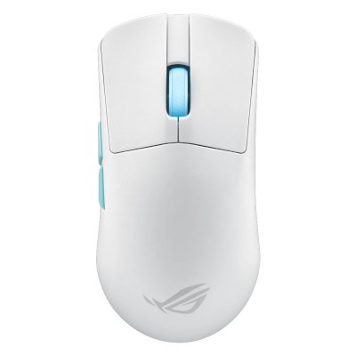 Мышь беспроводная/проводная ASUS ROG Harpe Ace Aim Lab Edition белый, 36000 dpi, радиоканал, Bluetooth, USB, кнопки - 5