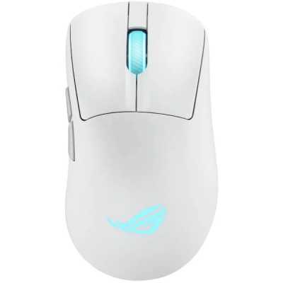 Мышь беспроводная ASUS ROG KERIS II ORIGIN, 54g, Wired, 2.4GHz RF, Bluetooth 5.1, 42K DPI sensor, 5 Prograммable Buttons, White