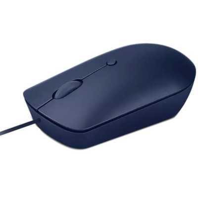 Мышь проводная Lenovo 540 синий, 2400 dpi, USB-C, кнопки - 4