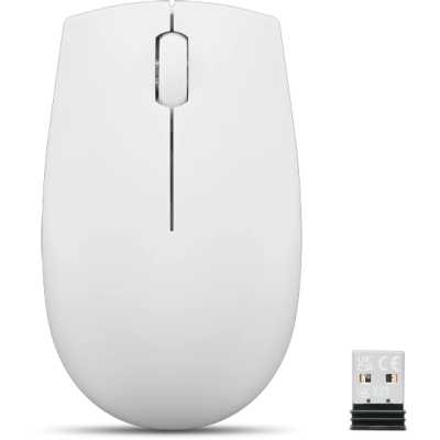 Мышь Lenovo 300 Wireless Compact светло-серый оптическая 1000dpi беспров. USB 2but (GY51L15677)
