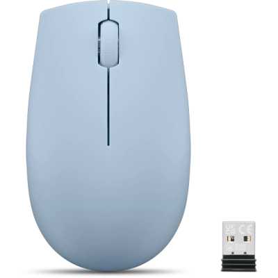 Мышь Lenovo 300 Wireless Compact светло-голубой оптическая 1000dpi беспров. USB 2but (GY51L15679)