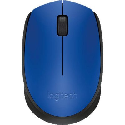 Мышь беспроводная Logitech M171 синий, 1000 dpi, радиоканал, USB, кнопки - 3