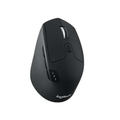Мышь беспроводная Logitech M720 Triathlon черный, 1000 dpi, радиоканал, Bluetooth, USB, кнопки - 8