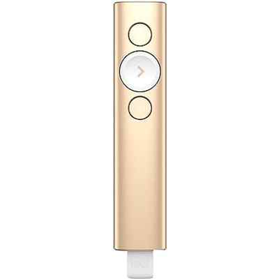 Презентер беспроводной Logitech Spotlight золотистый, радиоканал, USB, кнопки - 3