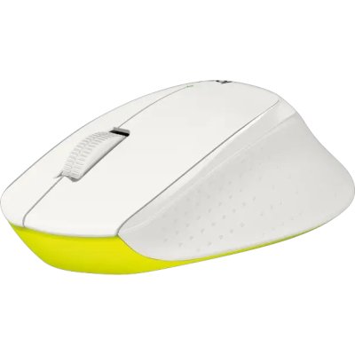 Мышь беспроводная Logitech M330 SILENT PLUS белый, 1000 dpi, радиоканал, USB, кнопки - 3