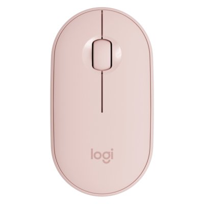 Мышь беспроводная Logitech Pebble M350 розовый, 1000 dpi, радиоканал, Bluetooth, USB, кнопки - 3