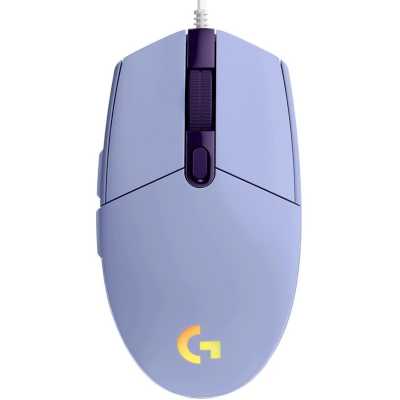 Мышь проводная Logitech G102 LIGHTSYNC фиолетовый, 8000 dpi, USB, кнопки - 6
