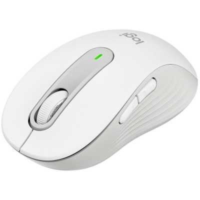 Мышь беспроводная Logitech Signature M650 белый, 4000 dpi, радиоканал, Bluetooth, USB, кнопки - 5