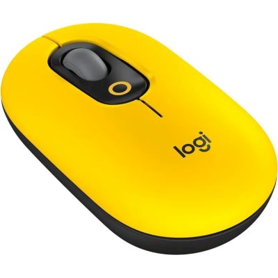 Мышь беспроводная Logitech POP Mouse желтый, 4000 dpi, Bluetooth, кнопки - 4