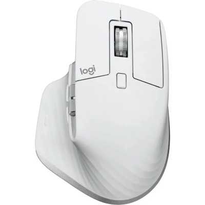 Мышь беспроводная Logitech MX Master 3s светло-серый, 8000 dpi, радиоканал, Bluetooth, USB, кнопки - 7