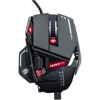 Мышь проводная Mad Catz R.A.T. 8+ черный, 16000 dpi, USB, кнопки - 11