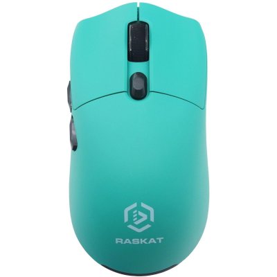 Мышь беспроводная/проводная Raskat MG006TR зеленый, 26000 dpi, радиоканал, Bluetooth, USB, кнопки - 6