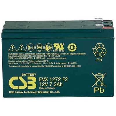 Батарея для ИБП CSB EVX1272 F2 12В 7.2Ач