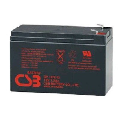 Батарея CSB серия GP, GP1272 F2 (12V28W) , напряжение 12В, емкость 7Ач (разряд 20 часов)