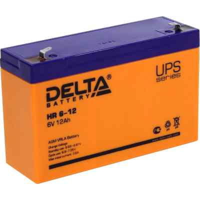Батарея для ИБП Delta HR 6-12 (6V, 12Ah)