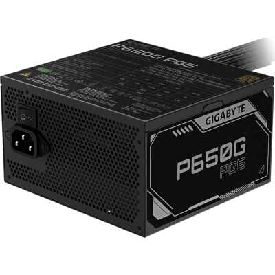 Блок питания Gigabyte ATX 650W GP-P650G PG5 80+ gold (20+4pin) APFC 120mm fan 6xSATA RTL