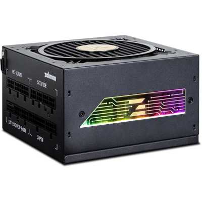 Блок питания Zalman ATX 750W ZM750-TMX2 VIEW Gen.5 80+ gold 24pin APFC 120mm fan color LED 8xSATA Cab Manag RTL