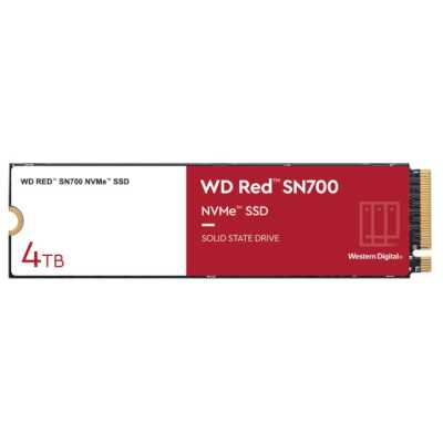 Твердотельный накопитель WD Original PCIe 3.0 x4 4TB WDS400T1R0C Red SN700 M.2 2280