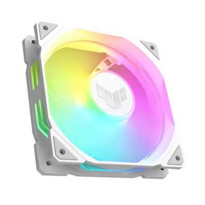 Вентилятор в корпус ASUS TUF GAMING TR120 FAN ARGB WHITE белый, 120x120x28 мм, 2000 об/мин, 29 дБ, 4 pin