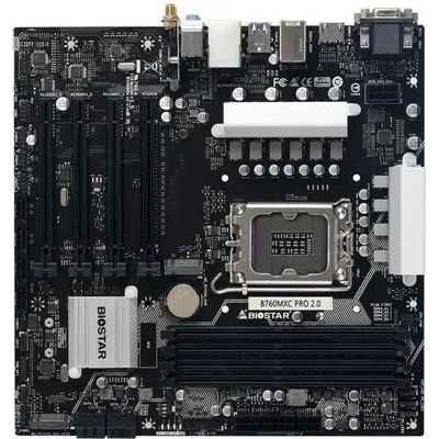 Материнская плата Biostar B760MXC Pro Soc-1700 Intel B760 4xDDR5 mATX AC`97 8ch(7.1) 2.5Gg RAID+VGA+