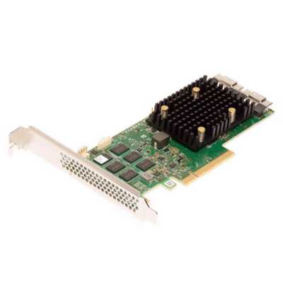 RAID-контроллер Broadcom 9560-16i SGL (05-50077-00/03-50077-00004/03-50077-00005/03-50077-00006/03-50077-00007/03-50077-00008/03-50077-00011/03-50077-00012) PCIe 4.0 x8 LP, SAS/SATA/NVMe, RAID 0,1,5,6,10,50,60, 16port(2* int SFF8654), 8GB Cache, 3916ROC, 