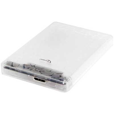 Внешний корпус 2.5" Gembird EE2-U3S-32P, прозрачный, USB 3.0, SATA, пластик