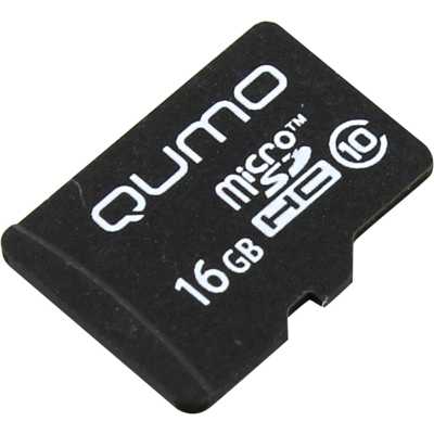 Флеш карта QUMO MicroSDHC 16Gb Сlass 10 без адаптера