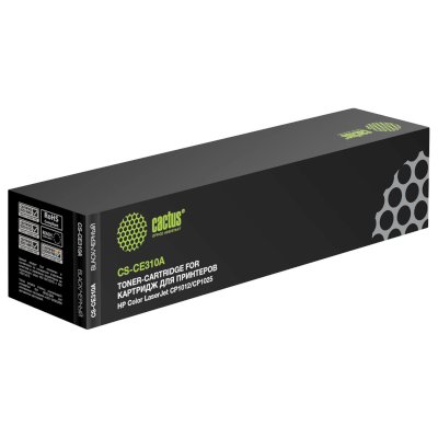 Картридж лазерный Cactus CS-CE310A CE310A черный (1200стр.) для HP CLJ CP1012/CP1025