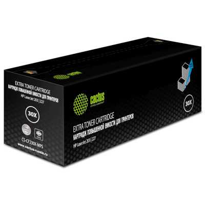 -/ Картридж лазерный Cactus CS-CF230X-MPS CF230XX черный (5000стр.) для HP LJ 203/227