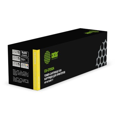 Картридж лазерный Cactus CS-CF352A CF352A желтый (1000стр.) для HP M176/M177