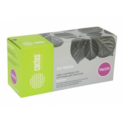 Картридж лазерный Cactus CS-TN2235 черный (1200 стр.) для Brother DCP7060/7060DR/7065/7065DNR/7070/7070DWR/HL-2240/2240R/2250/2250DN/2250DNR/MFC-7360/7360NR/7860/7860DWR