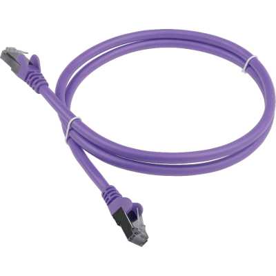 Патч-корд Lanmaster LAN-PC45/S6A-1.0-VI FTP RJ-45 вил.-вилка RJ-45 кат.6A 1м фиолетовый LSZH (уп.:1шт)