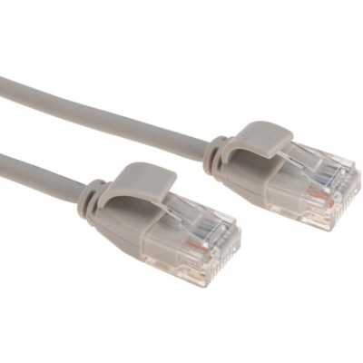 Патч-корд U/UTP Rexant cat.6a (10G), RJ45-RJ45, неэкранированный, 28AWG, LSZH, серый, 2 м