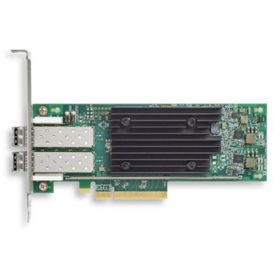 Сетевой адаптер Qlogic QLE2772-SR-SP (MA2810401-В0 А) 32Gb/s FC HBA, 2-port, PCIe v4.0 x8, LowProfile, LC SR MMF, В комплекте две планки (LP + FH)
