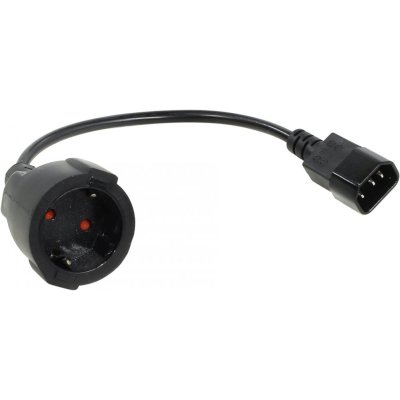 Кабель-переходник UPS->розетка VCOM (IE-320 C14 to Socket Type-F) 3Gx0,75mm VDE <CE002>