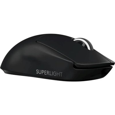 Logitech Мышь беспроводная, игровая G Pro X Superlight, оптическая, 25600 dpi, ускорение 40 G, Li-Ion, USB, черный.