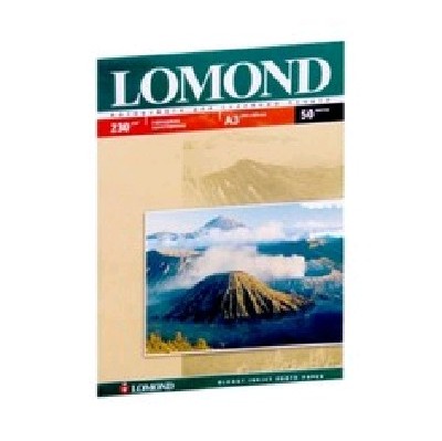 Фотобумага LOMOND Односторонняя Глянцевая, 230г/м2, A3 (29,7X42см) 50л. для струйной печати