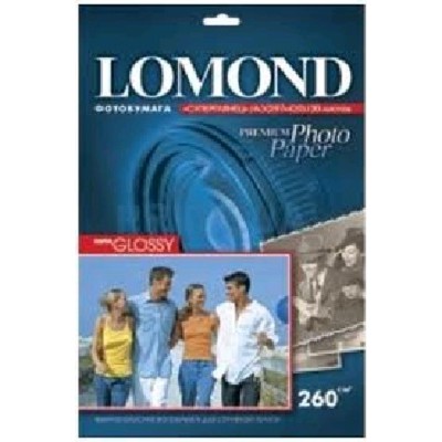 Фотобумага LOMOND Одностороняя Супер Глянцевая, 260г/м2, A3/20л.