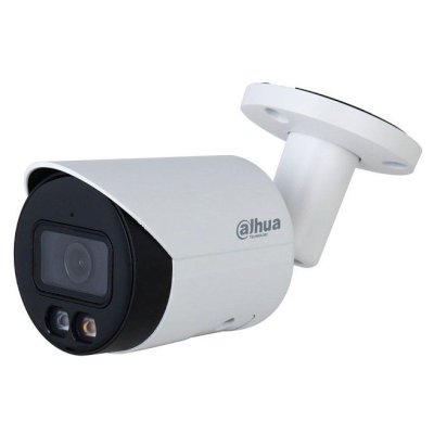 DAHUA DH-IPC-HFW2249SP-S-IL-0360B Уличная цилиндрическая IP-видеокамера SmartDualLight 2Мп, 1/2.8” CMOS, объектив 3.6мм, видеоаналитика, микрофон, ИК 30м, LED 30м, IP67, металл