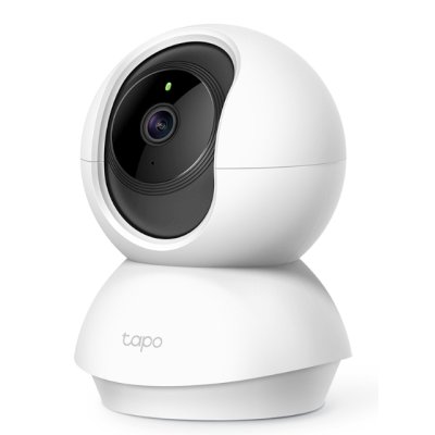 TP-Link Tapo C210 Домашняя поворотная Wi-Fi камера, 3 Мп (2304?1296), Wi-Fi 2,4 ГГц, вращение по горизонтали на 360°, поворот и наклон, ночное видение (до 9 м)