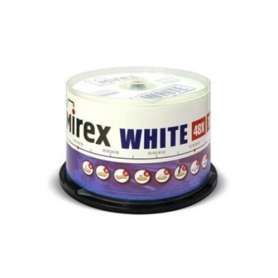 Диск CD-R Mirex 700 Mb, 48х, Cake Box (50), Thermal Print (50/300)