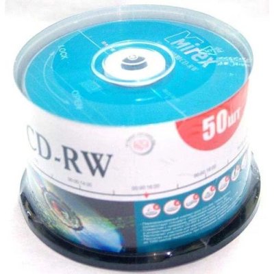 Диск CD-RW Mirex 700 Mb, 12х, Cake Box (50), (50/300)