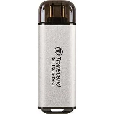 Твердотельный диск 1TB Transcend ESD300, USB 3.2 Gen 2.1 Type-C [R/W - 1050/950 MB/s] серебристый