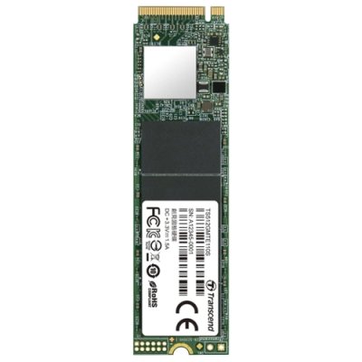 Твердотельный диск 512GB Transcend MTE110S, 3D TLC NAND, M.2 2280,PCIe Gen3x4, [ R/W - 1700/1400 MB/s]
