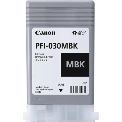 Картридж струйный Canon PFI-030MBK 3488C001 черный матовый (55мл) для Canon imagePROGRAF TA-20, TA-3