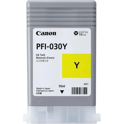 Картридж струйный Canon PFI-030Y 3492C001 желтый (55мл) для Canon imagePROGRAF TA-20, TA-30, TM-240,