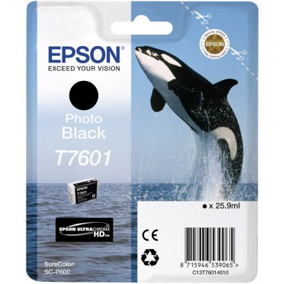 Картридж EPSON T7601 черный фото для SC-P600