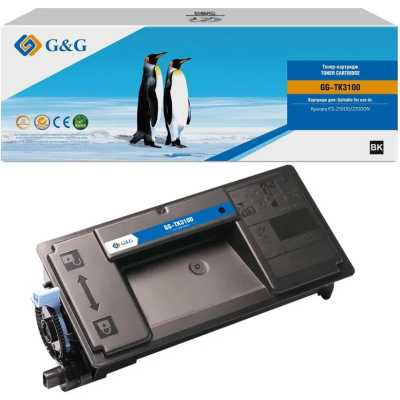 Тонер-картридж G&G, аналог Kyocera TK-3100 25k с чипом